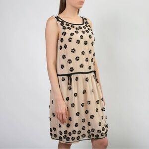 RED Valentino nude embellished Dress sz 38